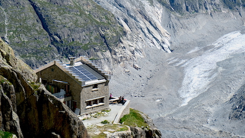 Envers hut from above